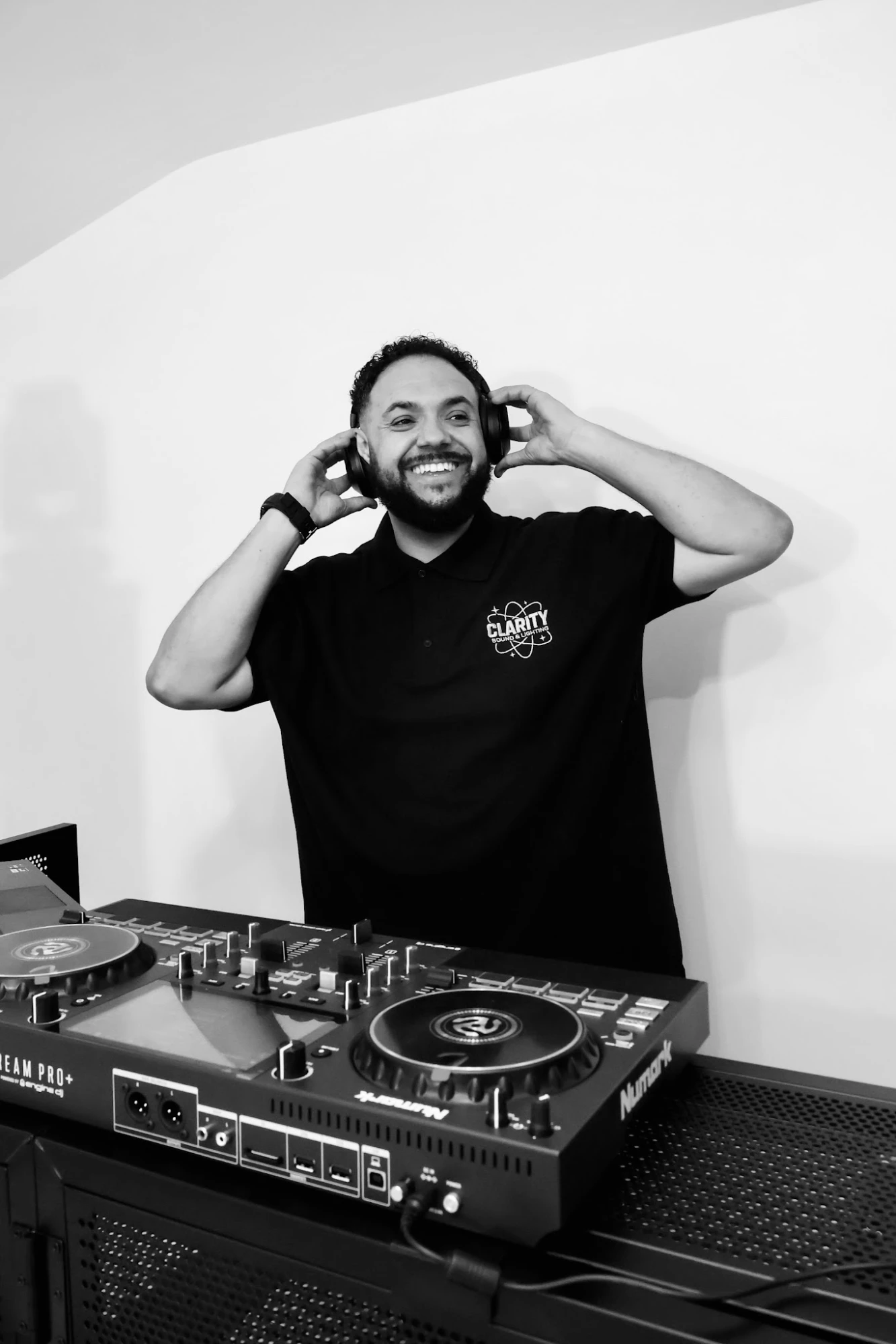 Leroy of Clarity Sound & Lighting at the decks
